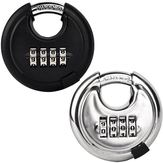 2-pack di supporti a molla con combinazione di 4 cifre, slot a U resistente alle intemperie per magazzino, scuola, archiviazione, spessore 10 mm, 70 mm