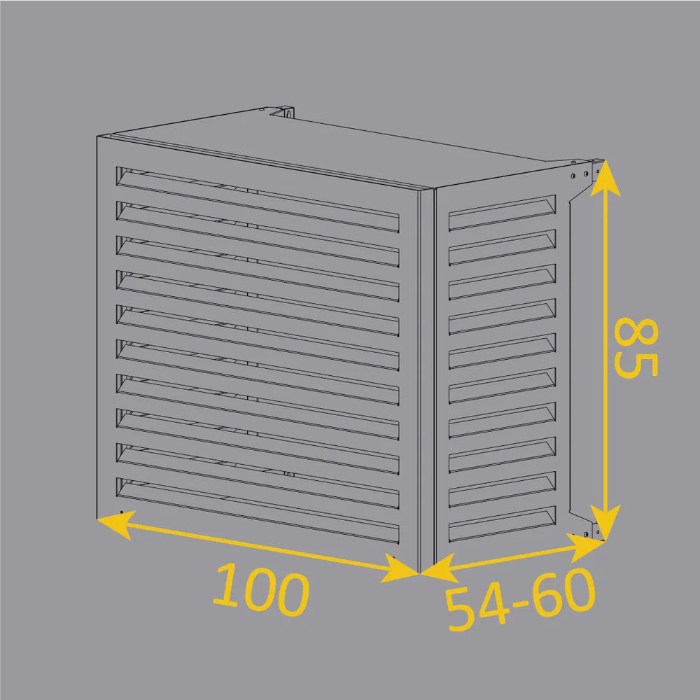 Copri Condizionatore 100x85x60 cm in Alluminio Blade M Antracite