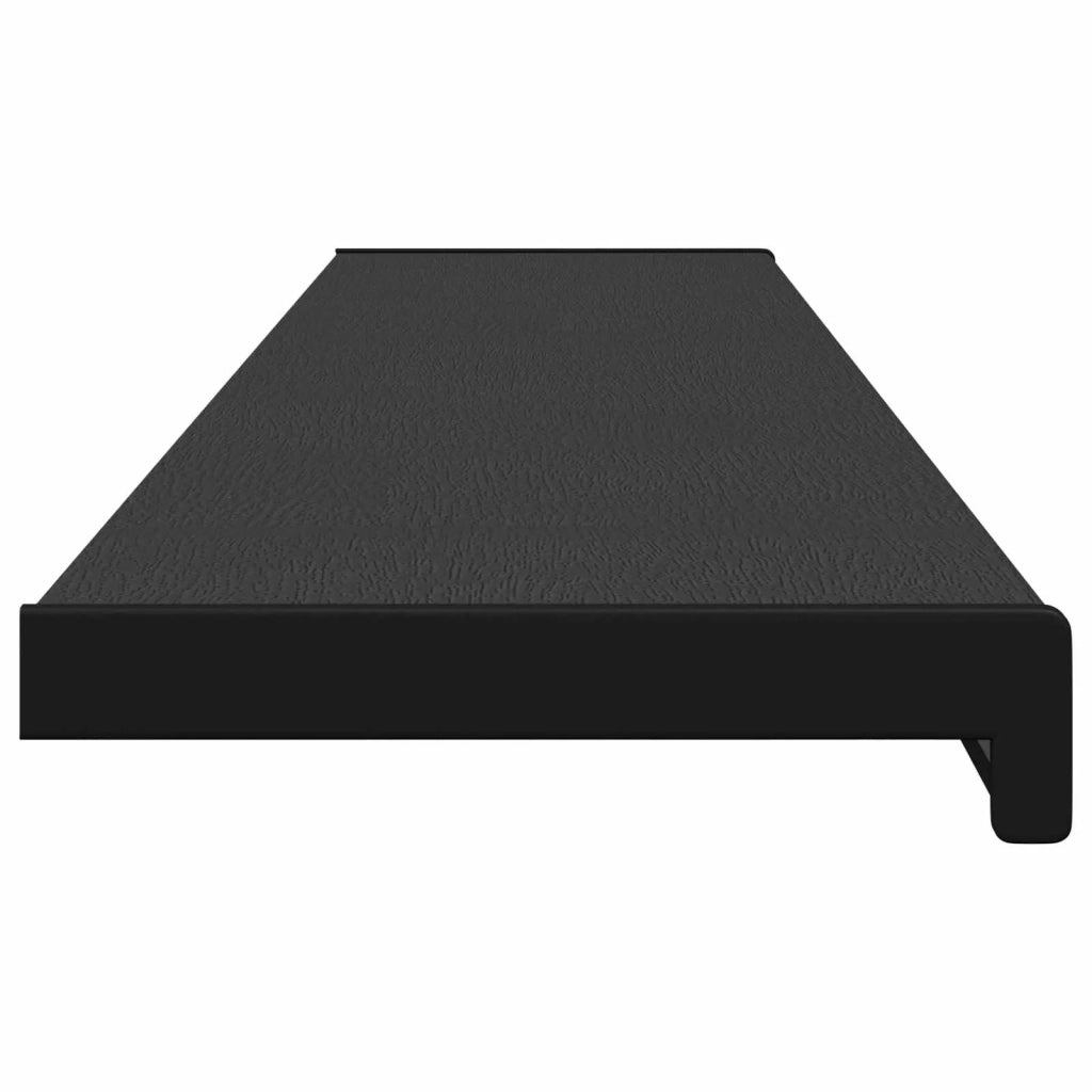 Soglia della Finestra Nero con Venature del Legno PVC