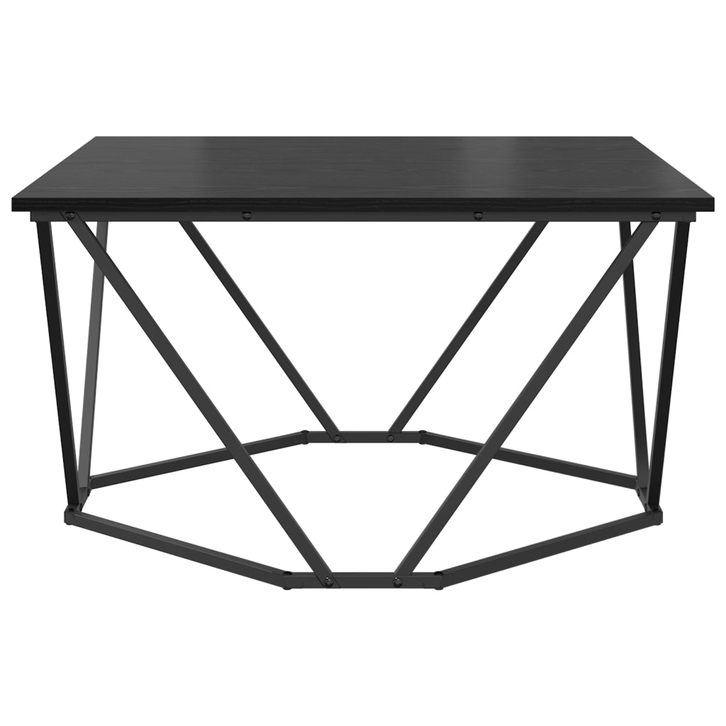 Tavolino da caffÃ¨ Nero Rovere 80x80x45 cm Legno ingegnerizzato