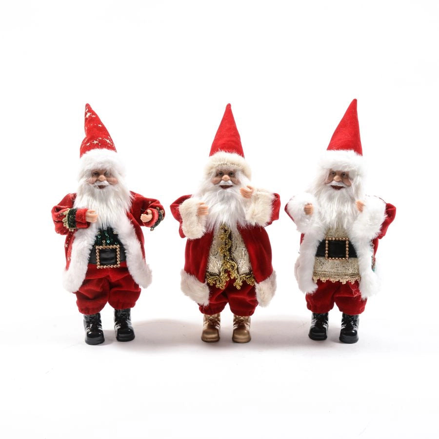 BABBO NATALE IN 3 ASSORTIMENTI 12X10XH24CM DI MERCURY PREZZO CAD UNO