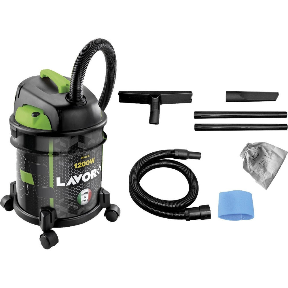 Trade Shop - Bidone Aspiratutto Solidi E Liquidi 1200w Lavor Wash Rudy 1200s 20 Litri -