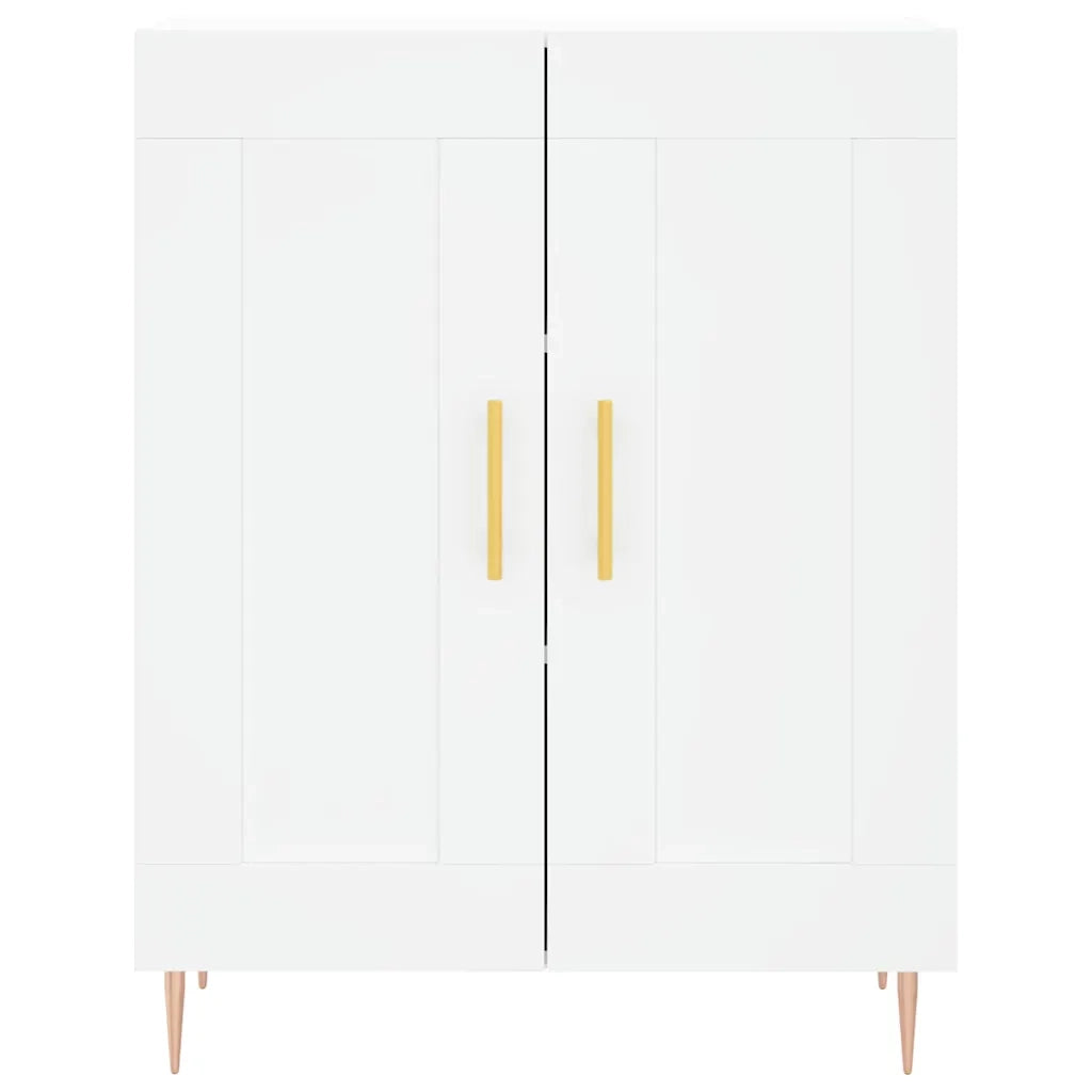Credenza Bianca 69,5x34x180 cm in Legno Multistrato 3189941