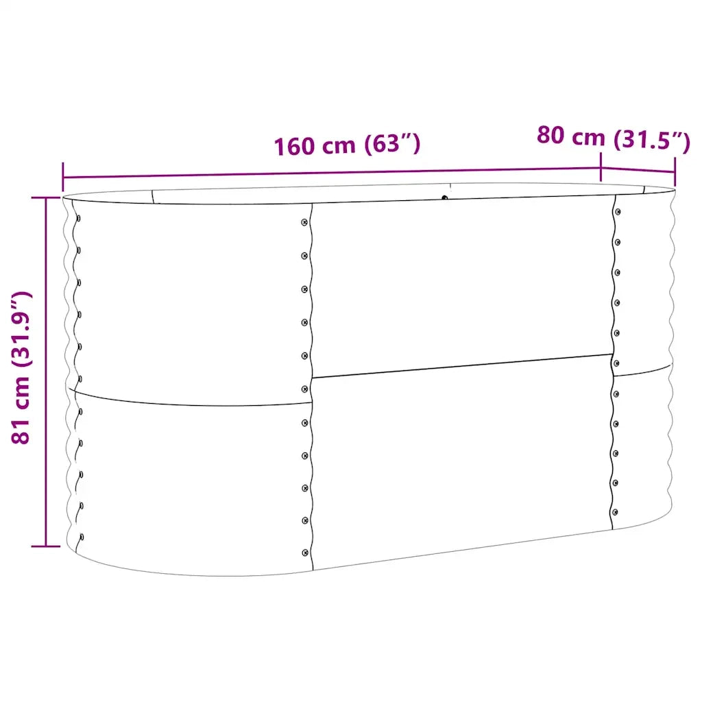 Letto Rialzato Marrone 160 x 80 x 81 cm Acciaio 42008135