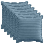 Federa 6 pz HOUTEN Blu 40 x 40 cm corduroy 916805