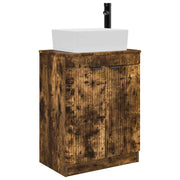 Mobile da bagno con Lavabo | Armadio Lavabo Rovere Fumo 54 x 35 x 83 cm