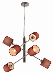 Lampadario Candellux SAX 36-70722 argento 6xE14 moderno