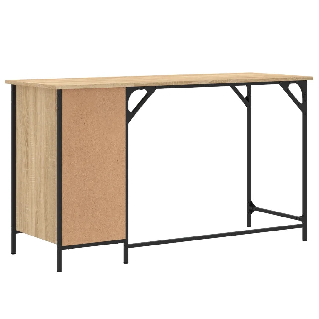 Scrivania Computer Rovere Sonoma 131x48x75 cm Legno Multistrato 836219