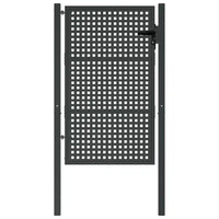 Cancello da Giardino Antracite 100x150 cm in Acciaio 154562