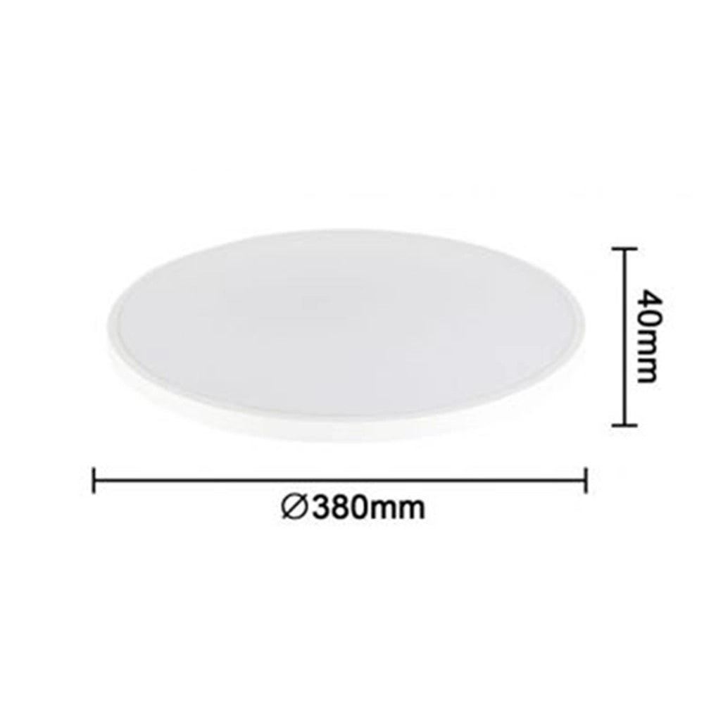 Trade Shop - Applique Da Muro Parete Led Rotondo 32 W Ip44 3 Temperature Di Luce Es-pn380-3c -