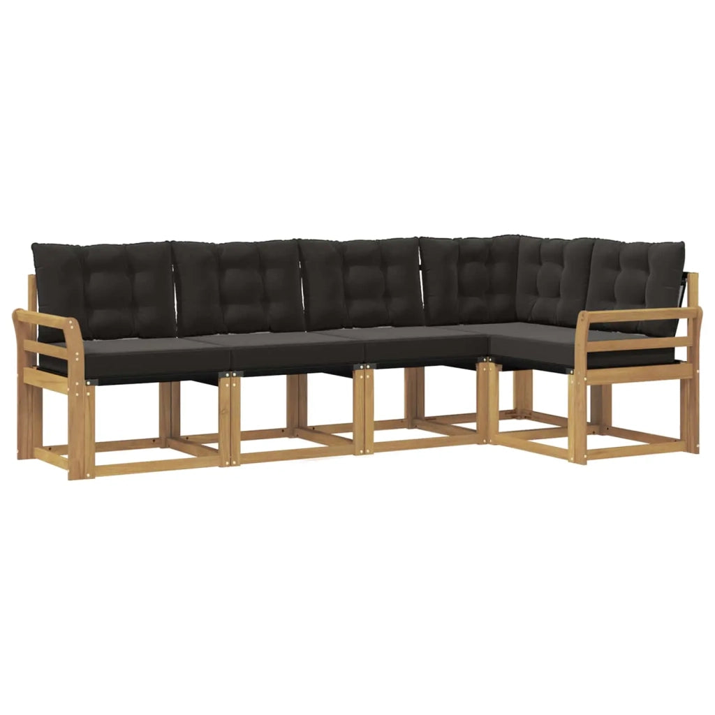 Set di divani da esterno con cuscino 5 pcs