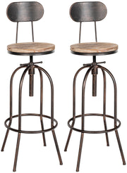 Set di 2 sgabelli da bar Pino, legno 1