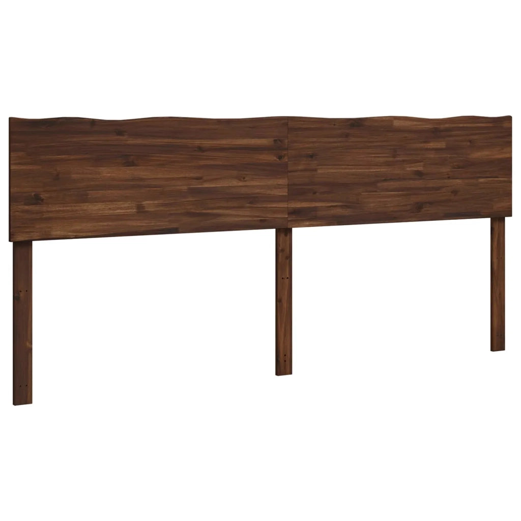 Testiera con bordo vivo ROSTOCK Marrone Scuro 200 cm 903212