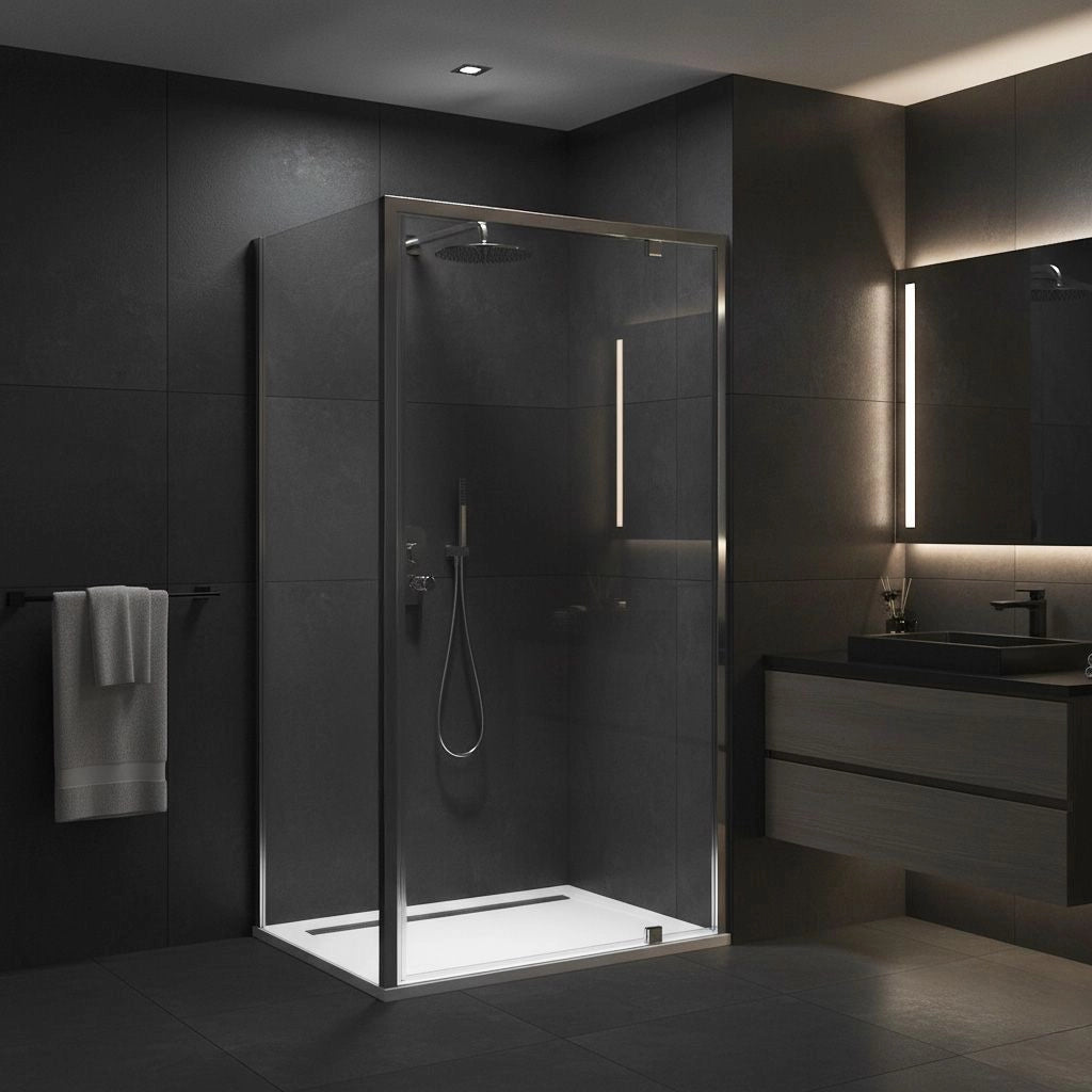 Cabina Doccia Rea Primo Swing 100x70 Chrome