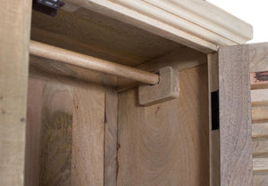 Armadio in legno massello di mango alto 180 cm