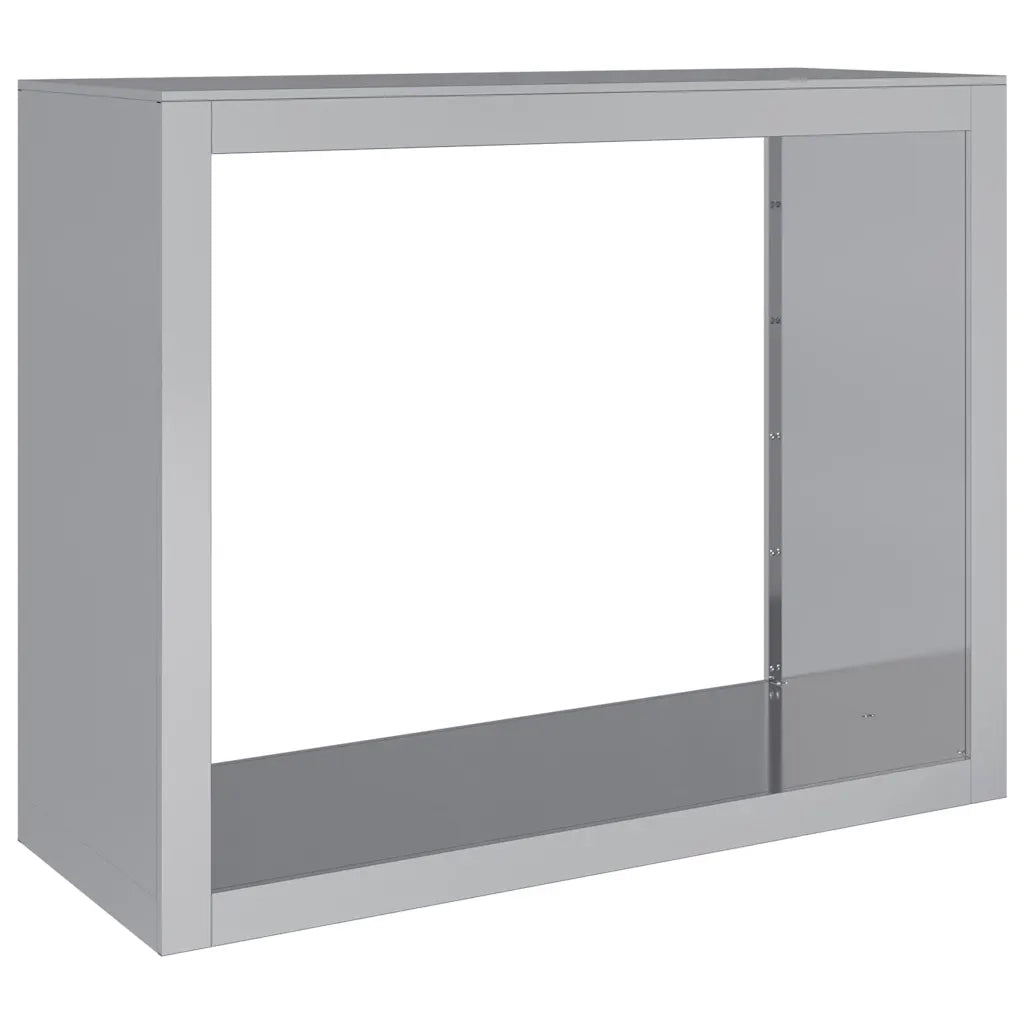 Rastrelliera per Legna da Ardere-Portalegna 100x40x80cm in Acciaio Zincato