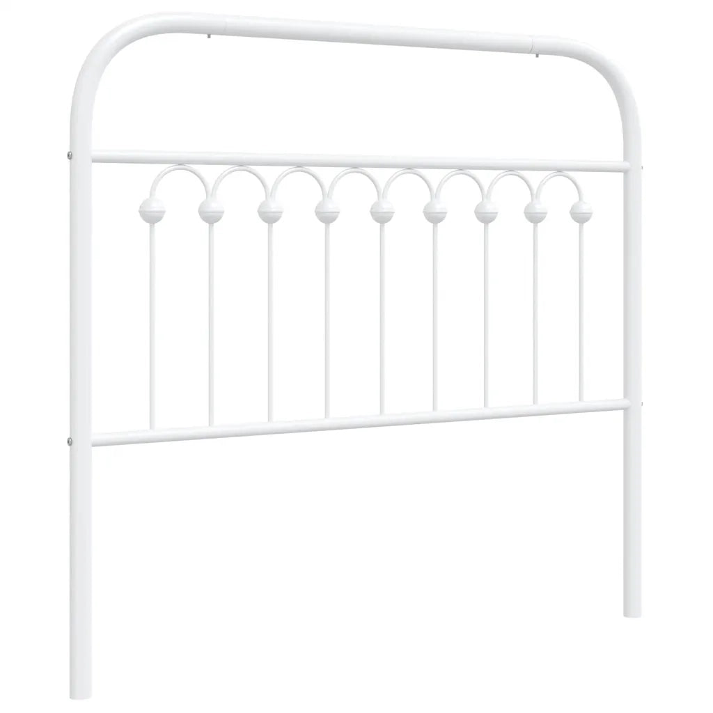 Testiera in Metallo-Testiera in Ferro-Testata Bianco 100 cm 815138