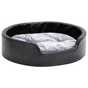 Cuccia per cani 69 x 59 x 19 cm peluche e similpelle nera 02_0043225
