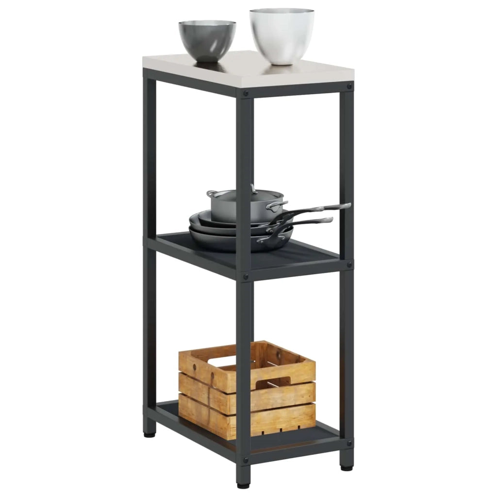 Stoccaggio in cucina Antracite 30 x 50 x 92 cm Acciaio 874977