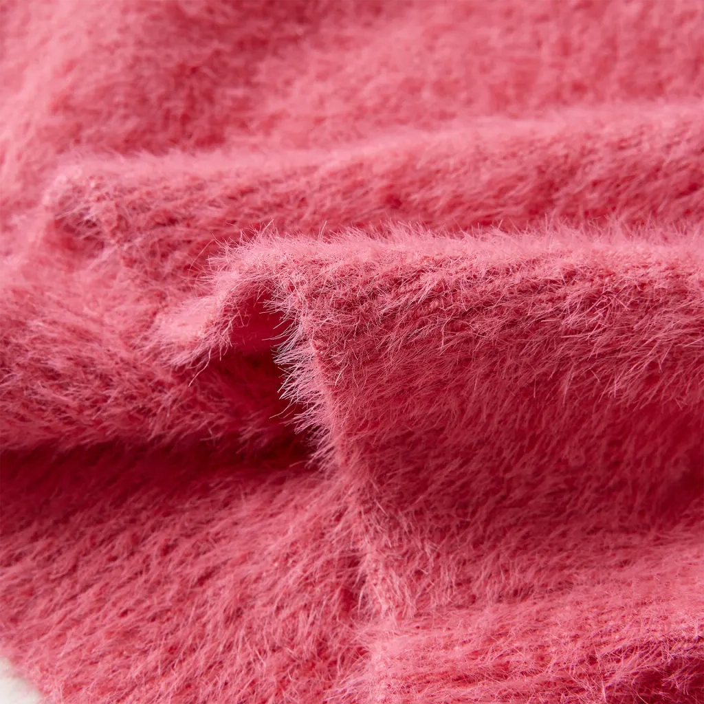 Maglione da Bambina Lavorato a Maglia Rosa Antico 140 14757