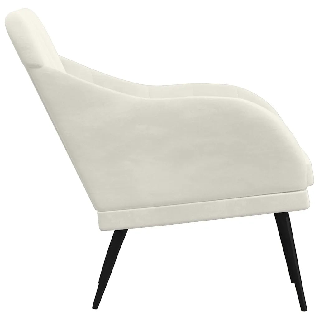 Poltrona Crema 63x76x80 cm Velluto 351462