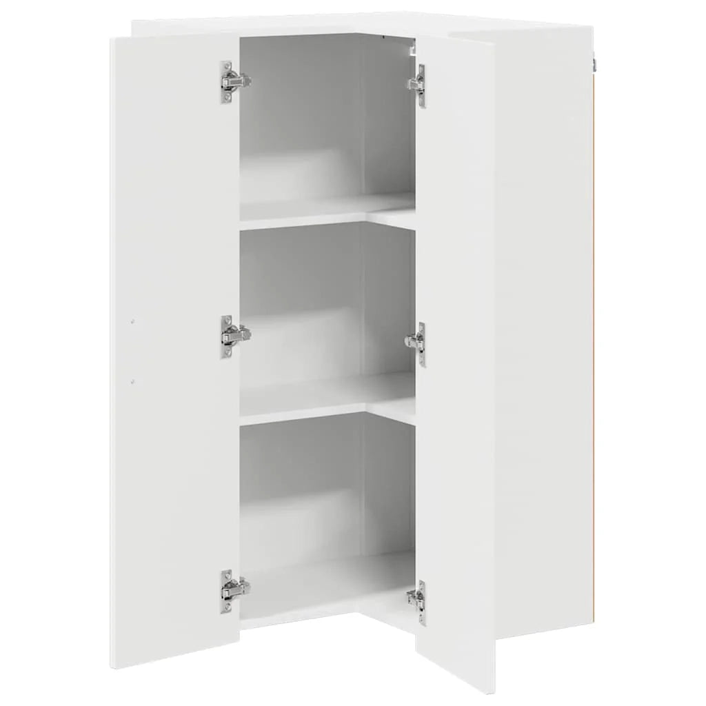 Mobile da cucina moderno e funzionale con pratico spazio di archiviazione 57 x 57 x 100 cm legno ingegnerizzato bianco 02_0054171