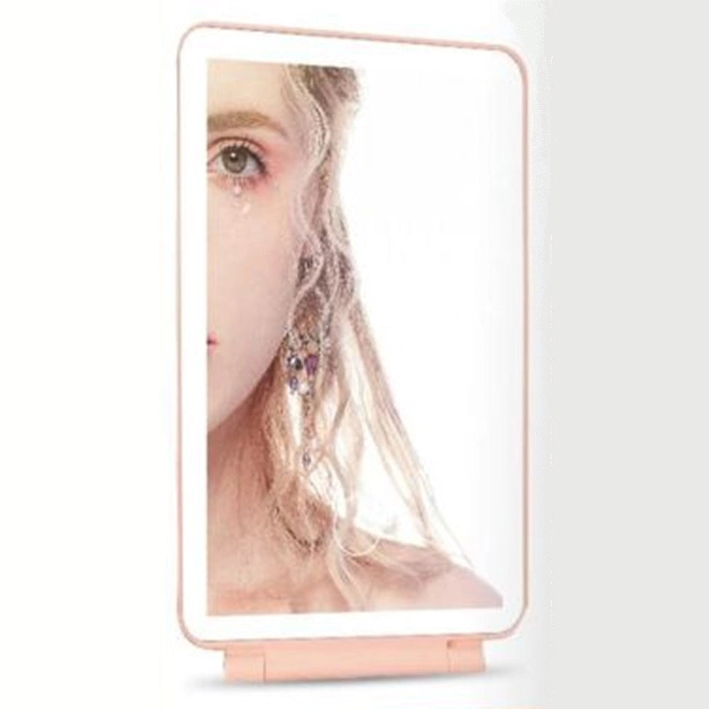 Trade Shop - Specchio Per Trucco Con Illuminazione 3 Tonalità Di Luce Bianca Per Bagno Comodino Q-jz1600 -