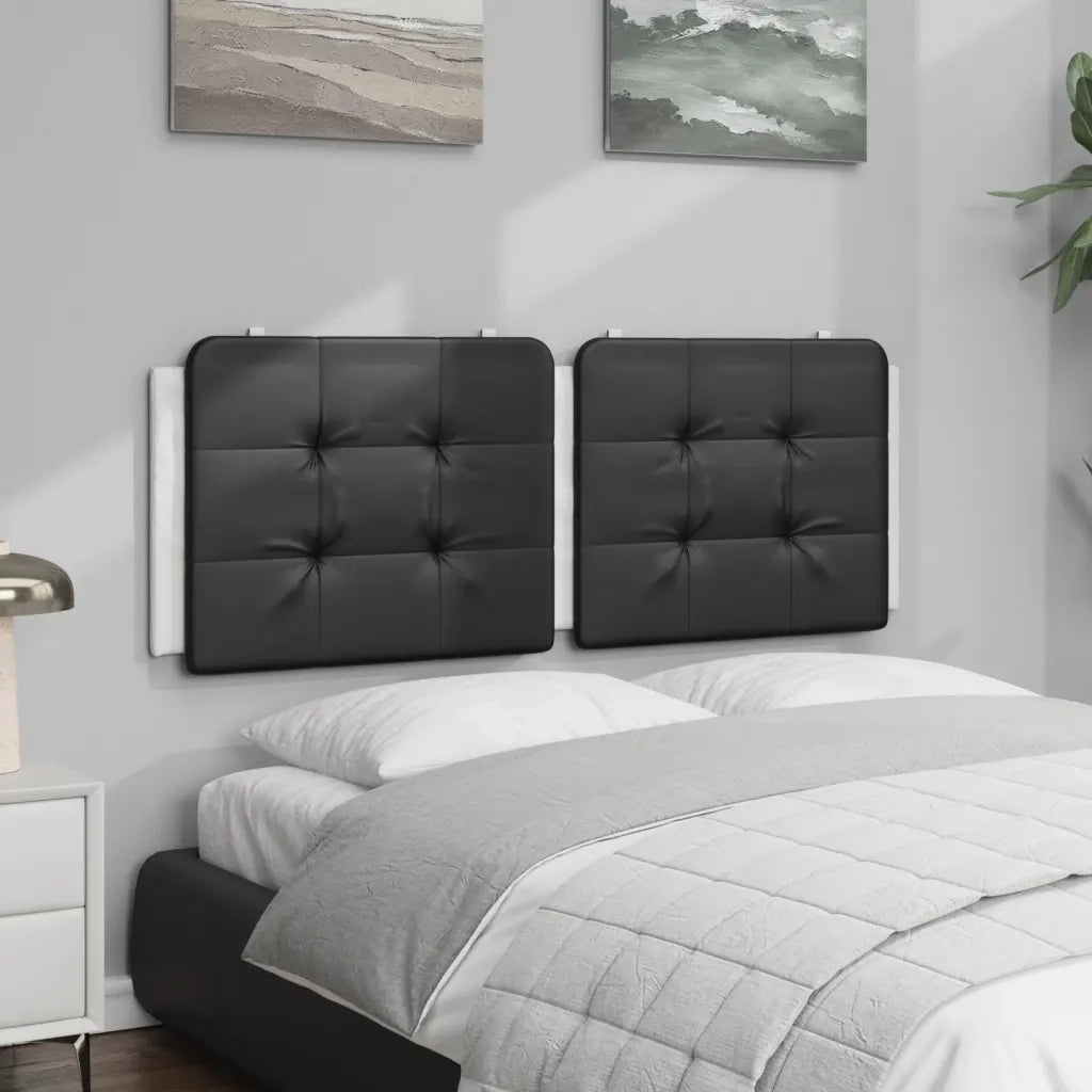 Cuscino Testiera Zadar Nero e Bianco 120 cm in Similpelle CFW4765142