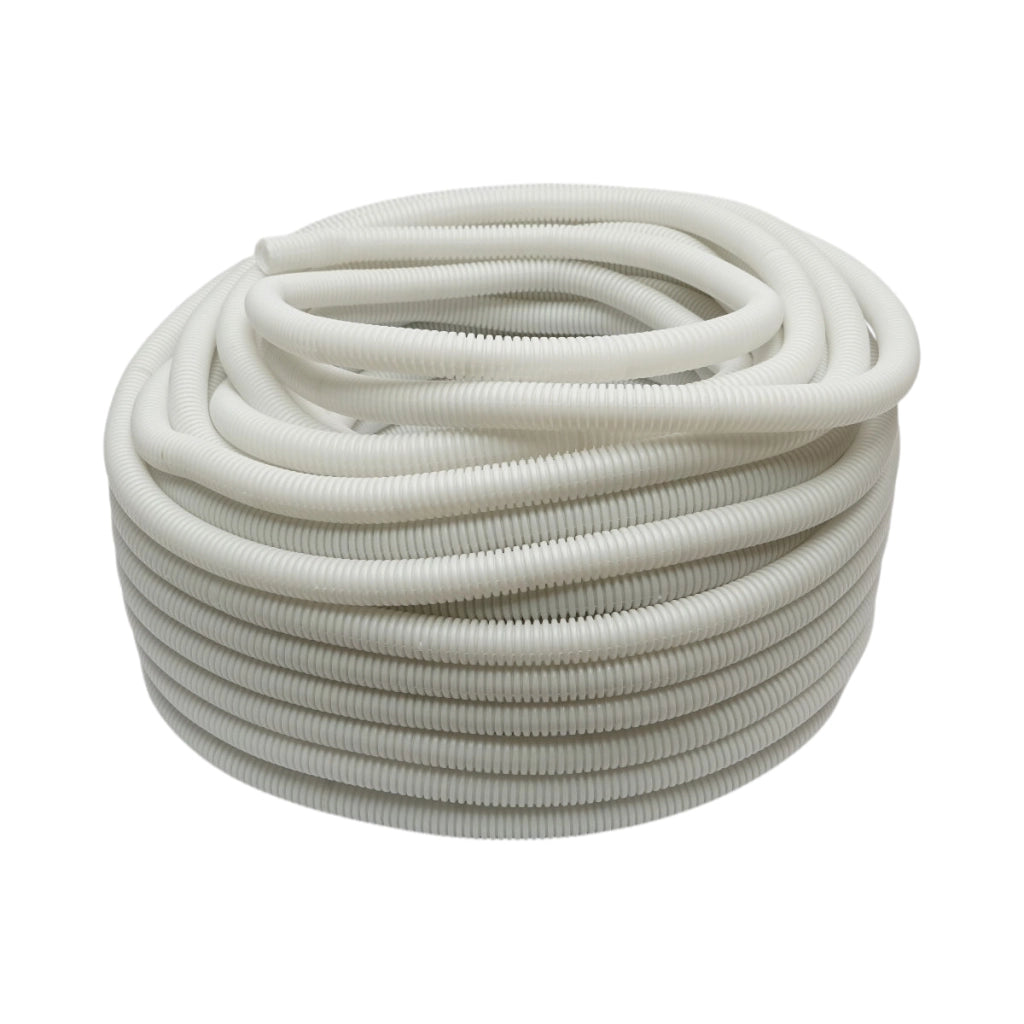 Tubo Corrugato 20mm senza filettatura, ignifugo in polietilene HDPE 320N grigio 50m/rotolo