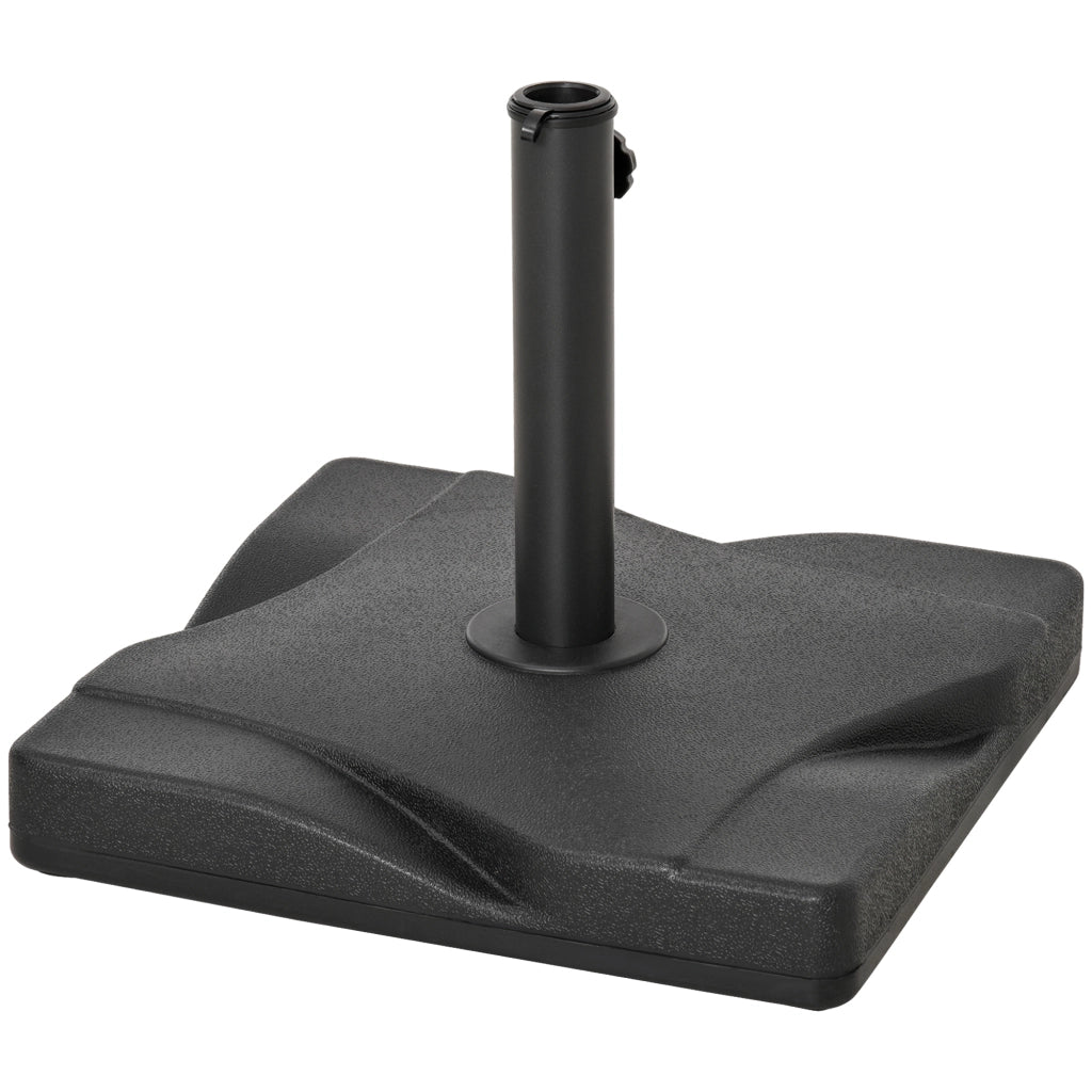 Base per Ombrellone in Plastica ¨C zephmum ¨C Grigio 41.5x41.5x35cm