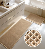 Set di mattonelle da bagno grandi, set da bagno 2 in 1, mattonella antiscivolo, mattonella boho, asciugamano per doccia lavabile per soggiorno, camera da letto, bagno, decorazione bagno, 51 x 120 cm + 41 x 61 cm