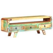Mobile Porta TV 117x30x41 cm in Legno Massello di Recupero cod mxl 19300