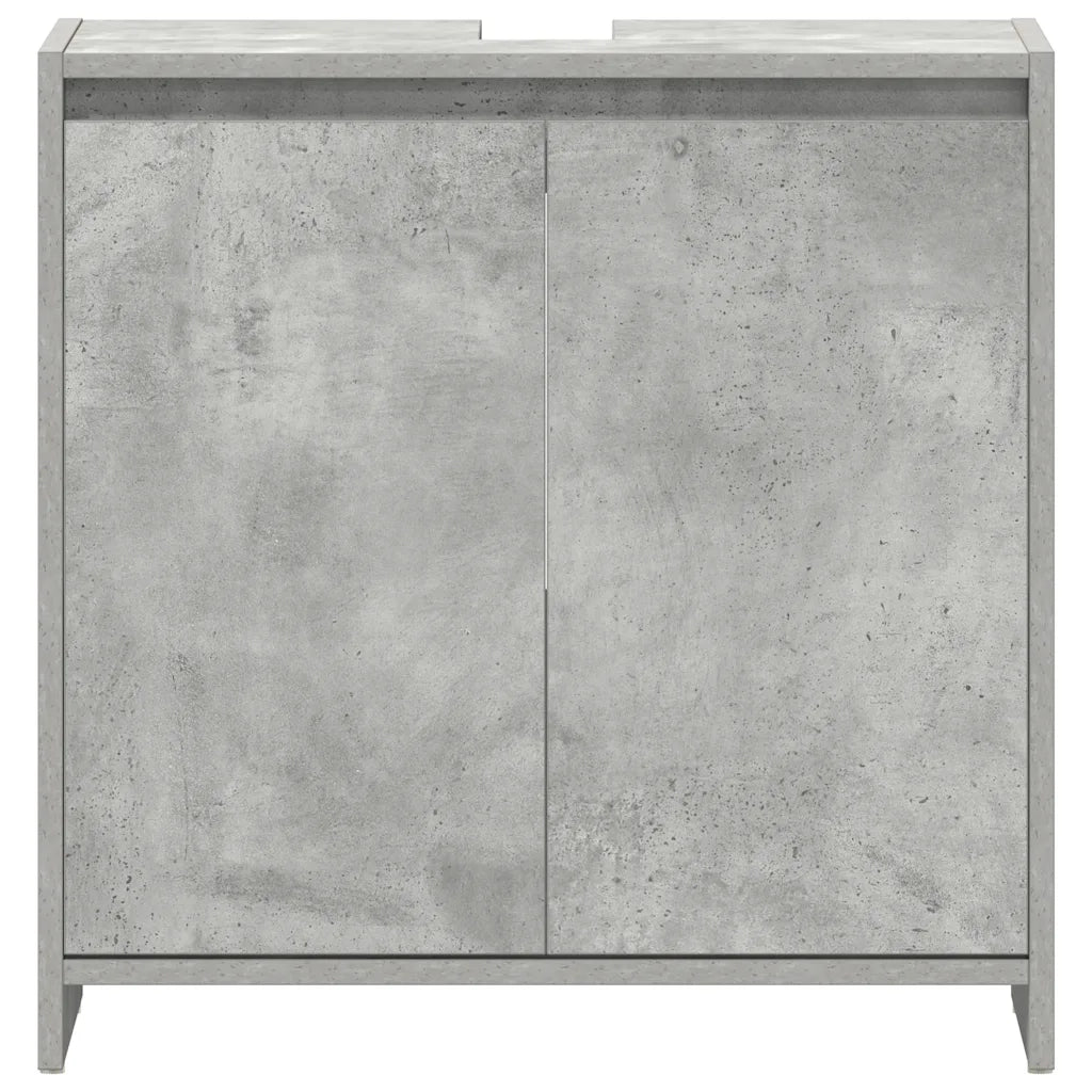 Armadio da Bagno Grigio Cemento 60x33x61 cm in Truciolato cod mxl 52105