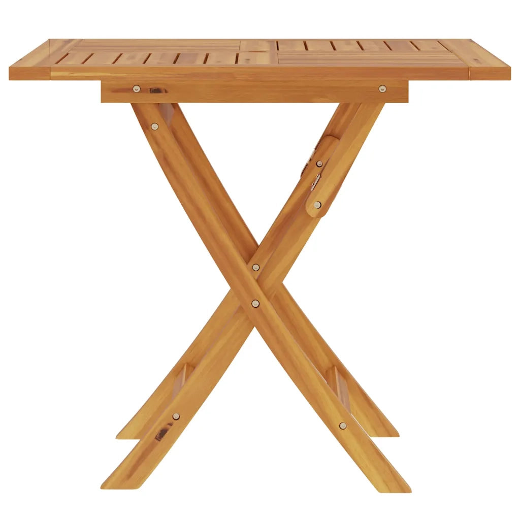 Tavolo da Giardino Pieghevole 85x85x76cm Legno Massello di Teak 47419