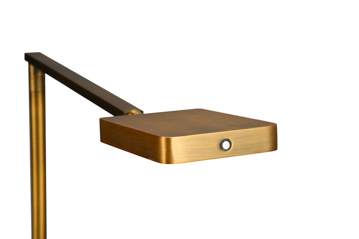 Lampada da Tavolo da Interno a LED in Metallo Ottone antico