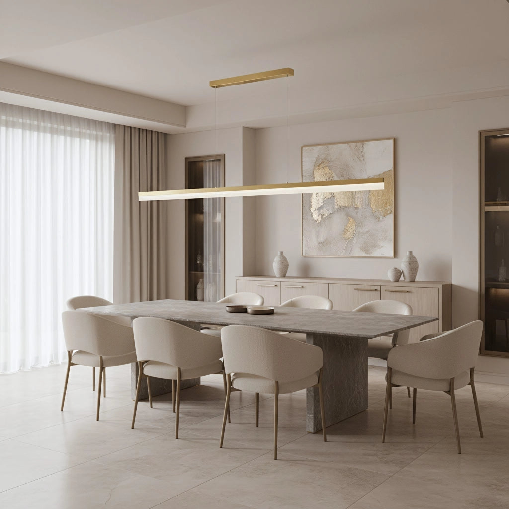 Lampada Da Soffitto Led App1697-cp 200 Cm Brush Gold
