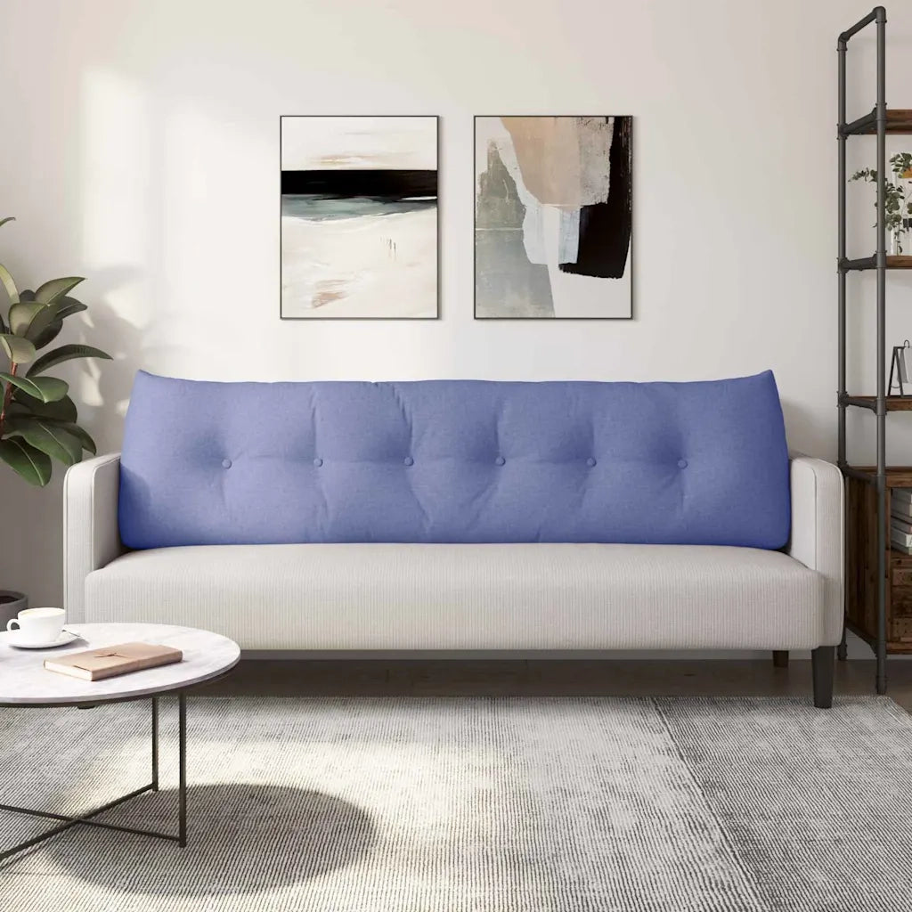 Cuscino per Schiena Blu jeans 180 x 24 x 50 cm Tessuto 42014571