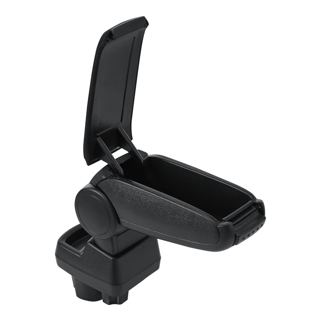 Bracciolo centrale per Opel Corsa F dal 2019 in poi tessuto nero con cuciture nere 03_0008845