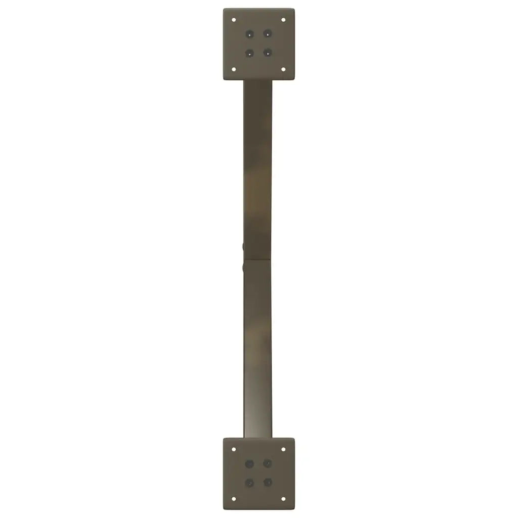 Gambe per Tavolino da Caffè a Forma di X 2 pz Acciaio Naturale 70x(30-31) cm Acciaio 4012887