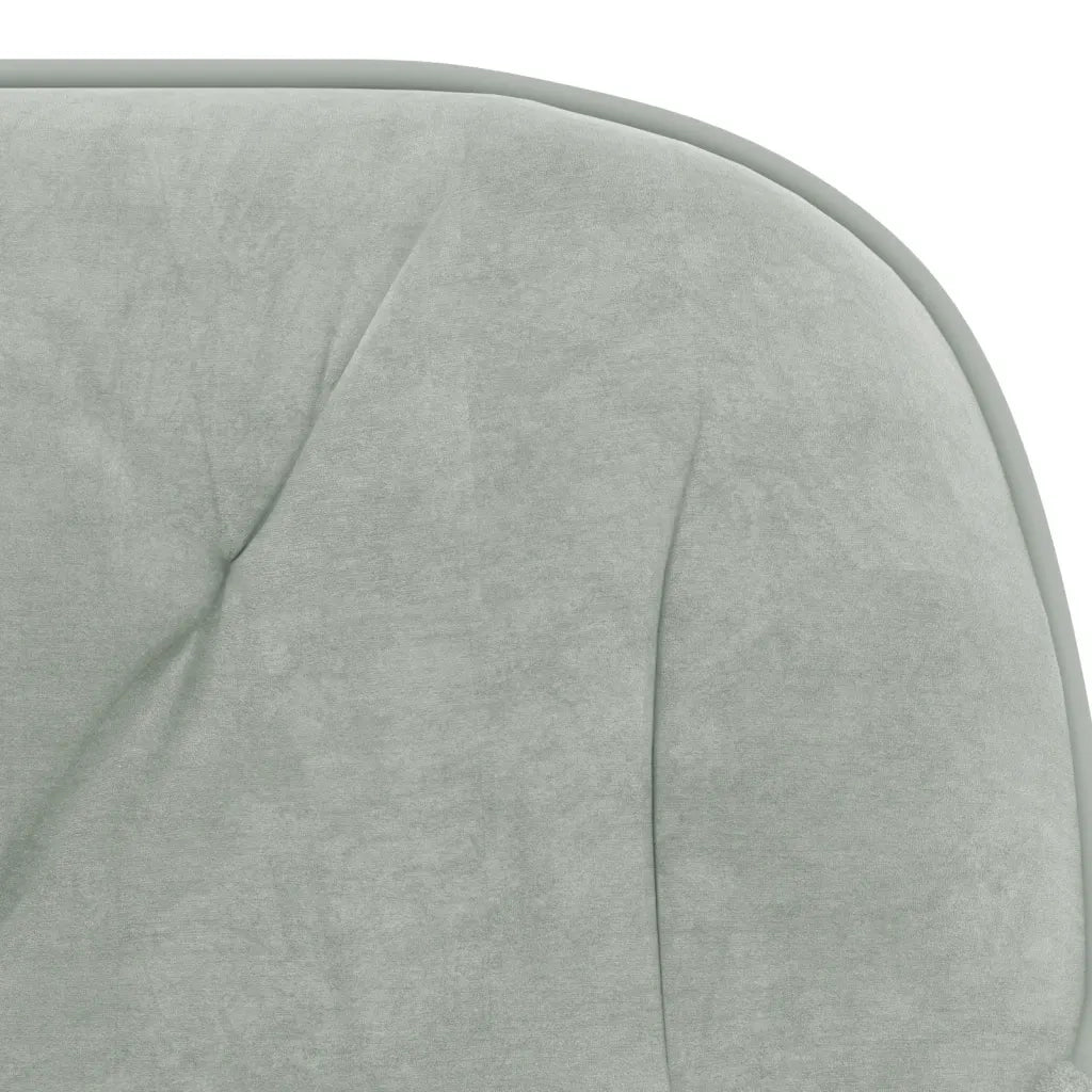 Sedie da Pranzo 2 pz | Sedie da cucina Grigio Chiaro in Velluto