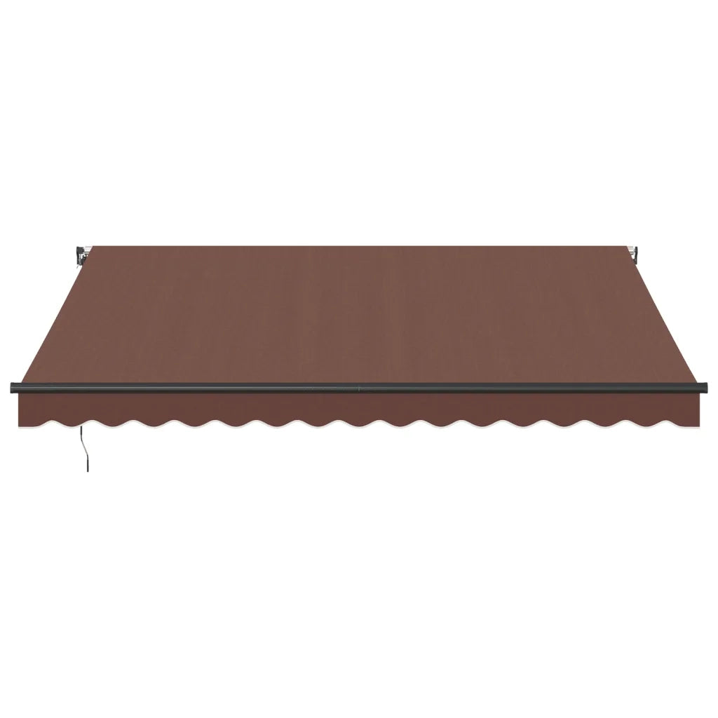 Tenda da Sole Retrattile Manuale Marrone 400x350 cm 3215403