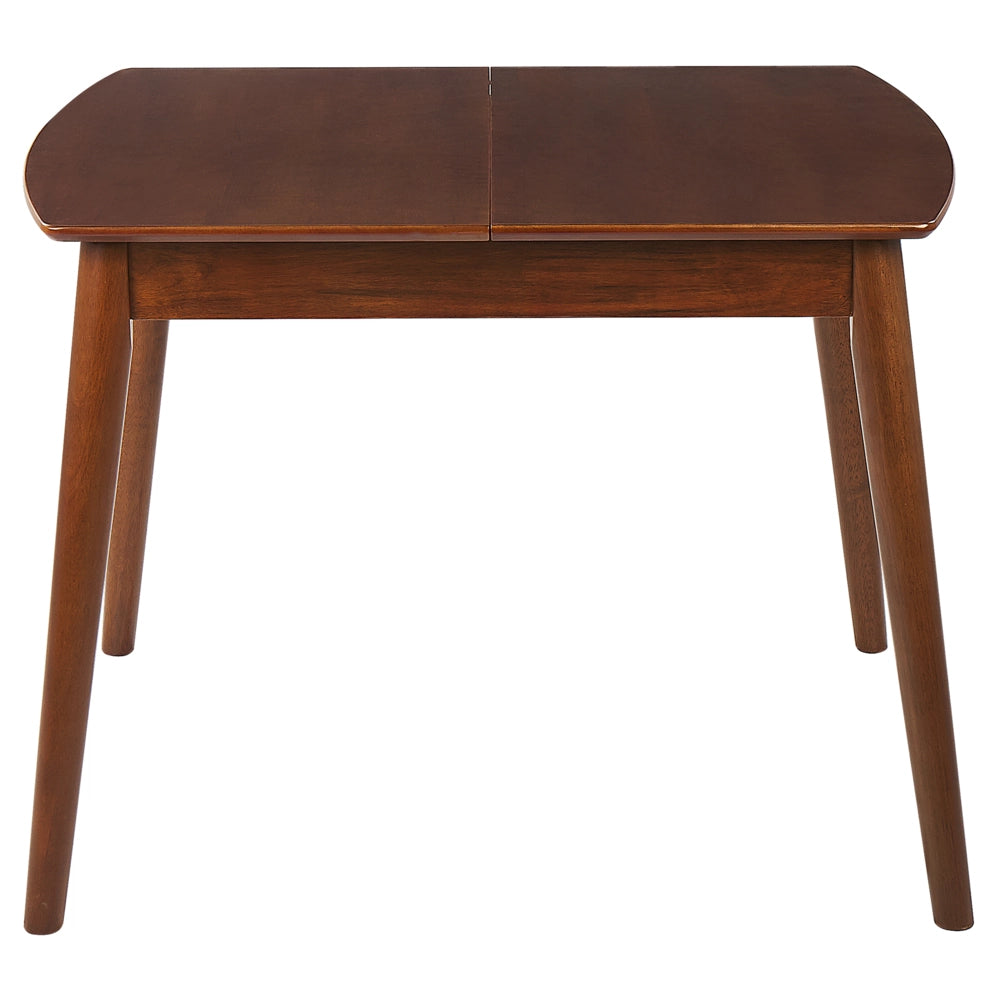 Tavolo da pranzo allungabile in legno scuro 100/130 x 80 cm MDF gomma retrò