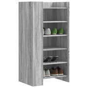 Scarpiera-Scaffale per scarpe Grigio Sonoma 52x37,5x100 cm in Legno Multistrato 164674