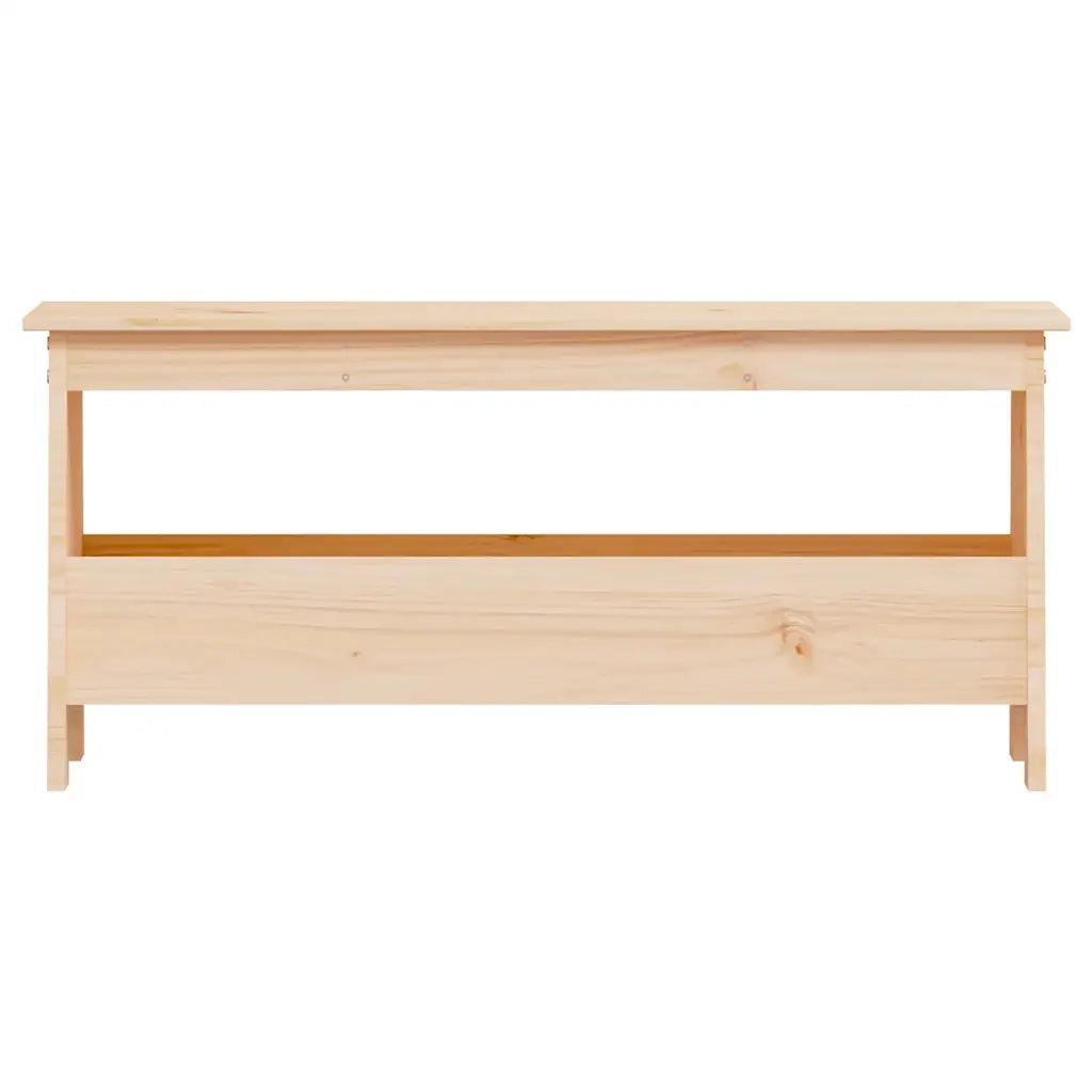 Panca da ingresso 100x28x45 cm in legno massello di pino 837382