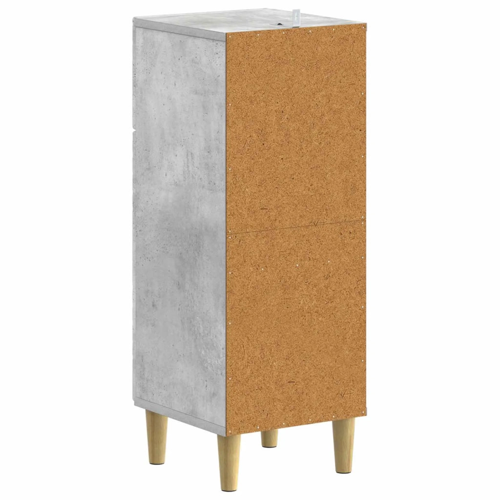 Mobiletto da Bagno DELFT Grigio Cemento 30 x 31 x 80 cm 897048