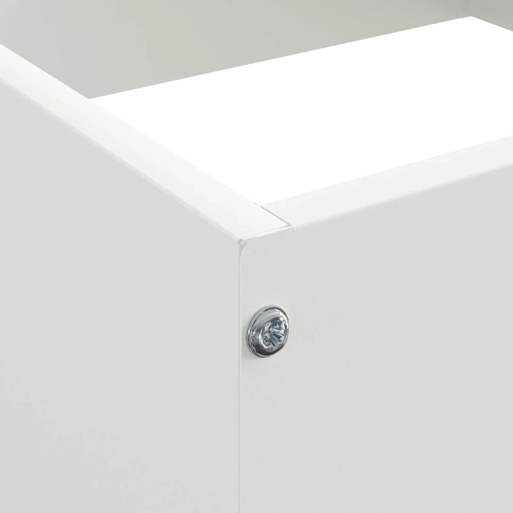 Bordura per Prato Bianco 40 x 40 x 13 cm Acciaio CFW8393609