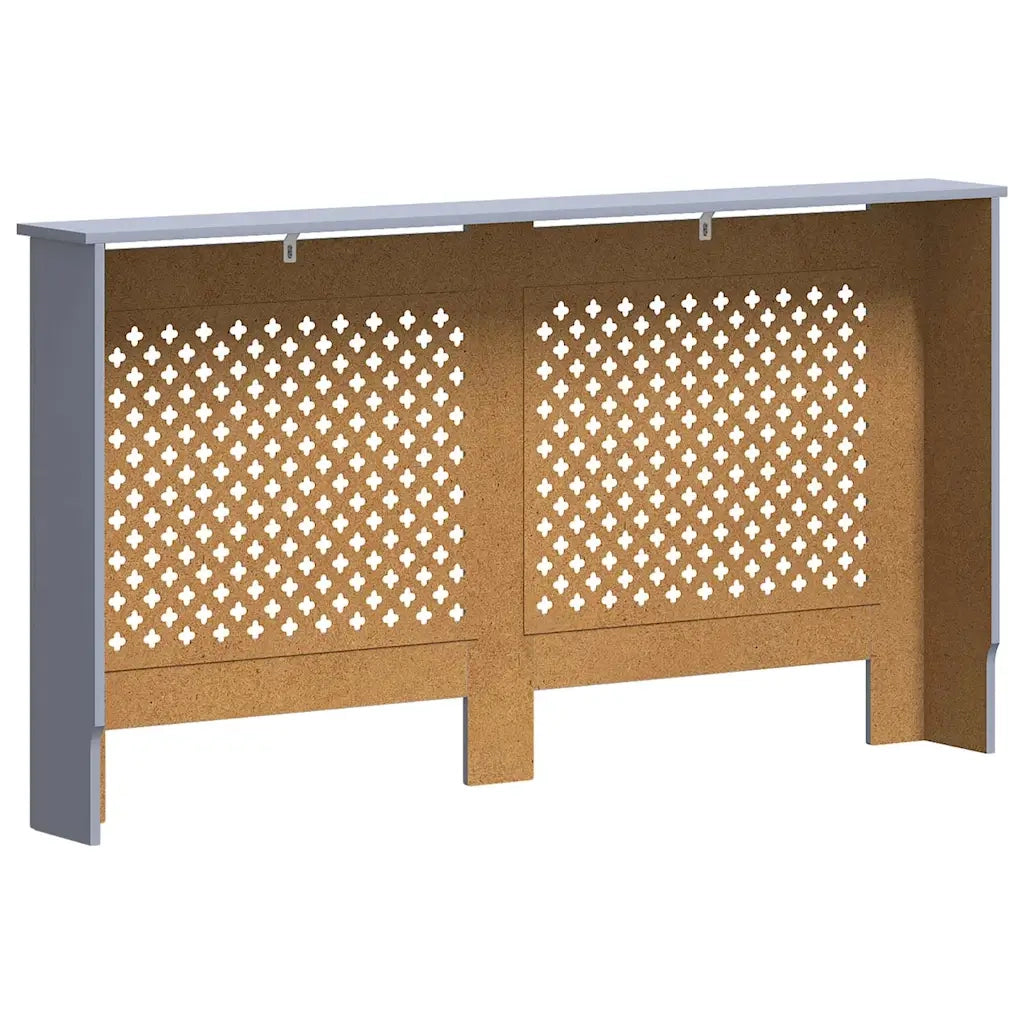 Copertura per Radiatore Antracite 152x19x81 cm in MDF CFW2701419
