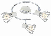 Plafoniera Candellux Verve 98-61355 bianco cromo 43cm 3xE14