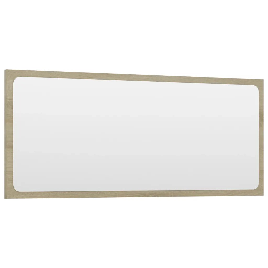 Specchio da Bagno Rovere Sonoma 90x1,5x37 cm Legno Multistrato 804625