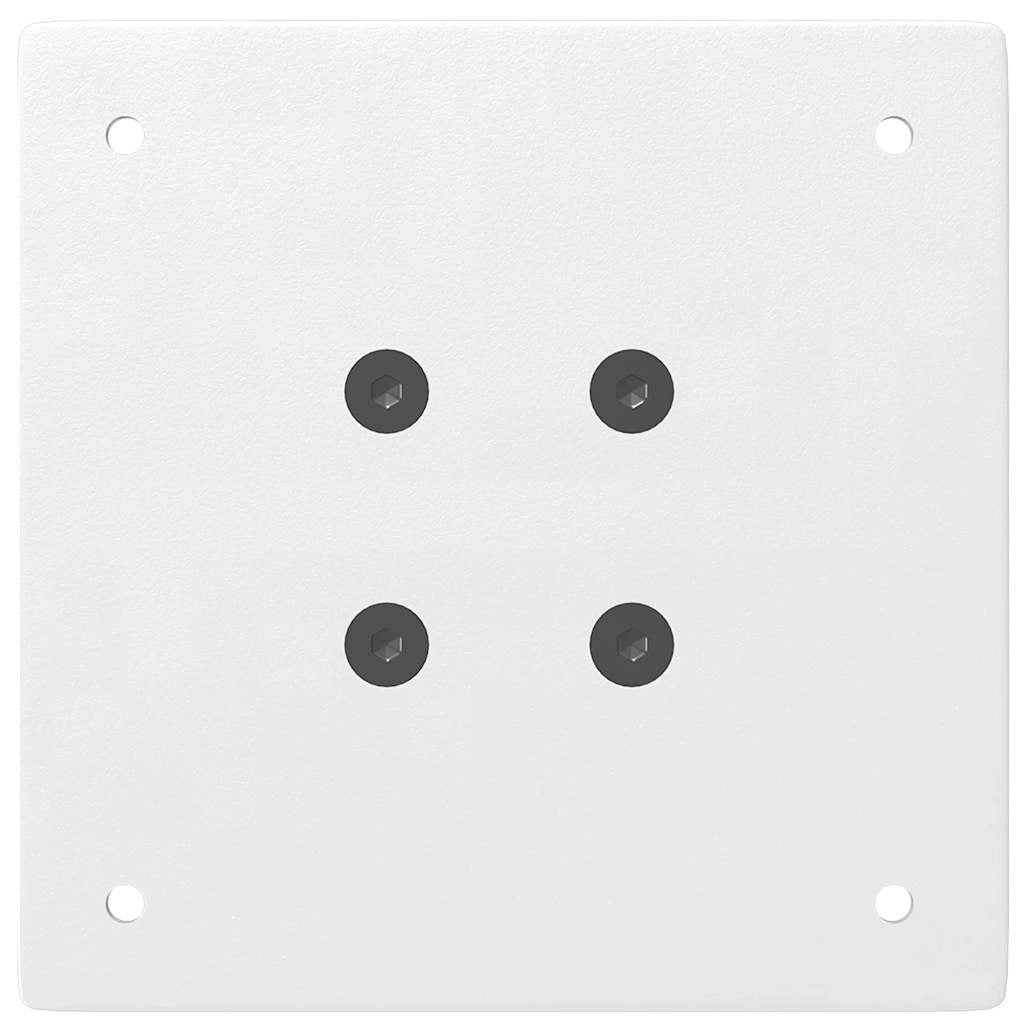 Set di 4 gambe per tavolo consolle regolabili moderne 72 x 72 x 74 cm in acciaio bianco 02_0056754